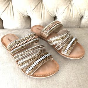 Band of Gypsies Rhinestone Sand Slip On Sandals